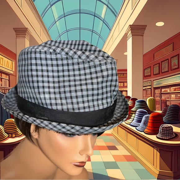 An Original Penguin 🐧 Plaid Hat by Munsingwear - Picture 2 of 10